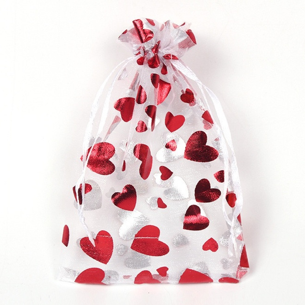 20 Heart Drawstring Mesh Bag Set-Buy Now